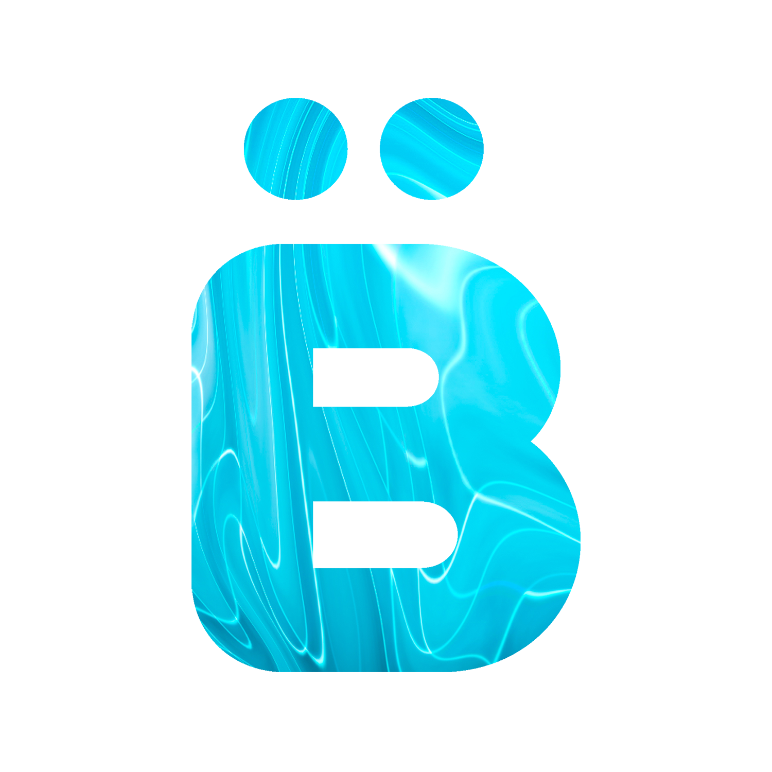 logo bleu texture bleuika