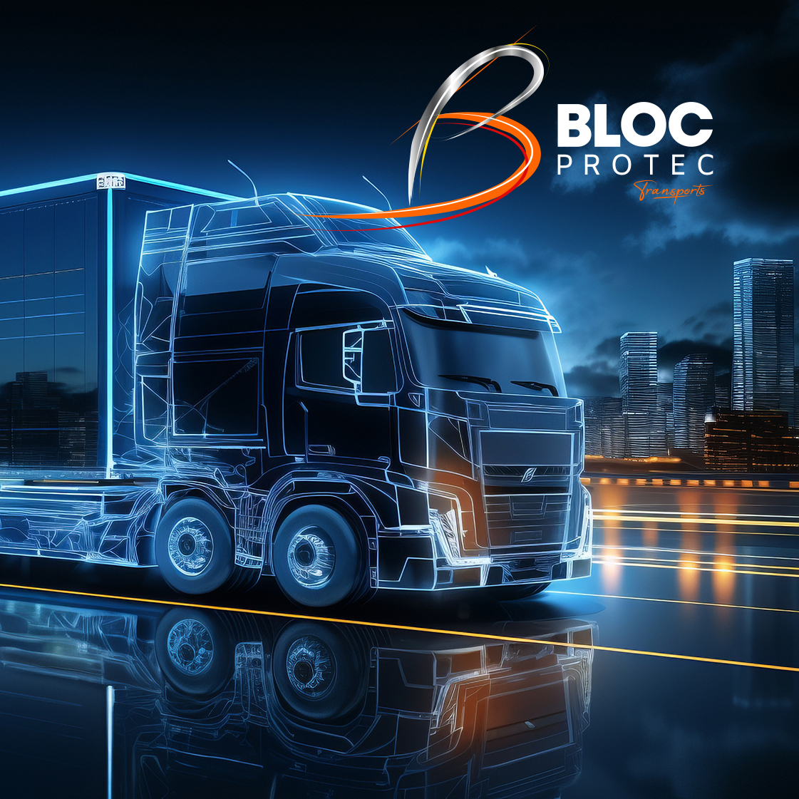 création logo transport camion