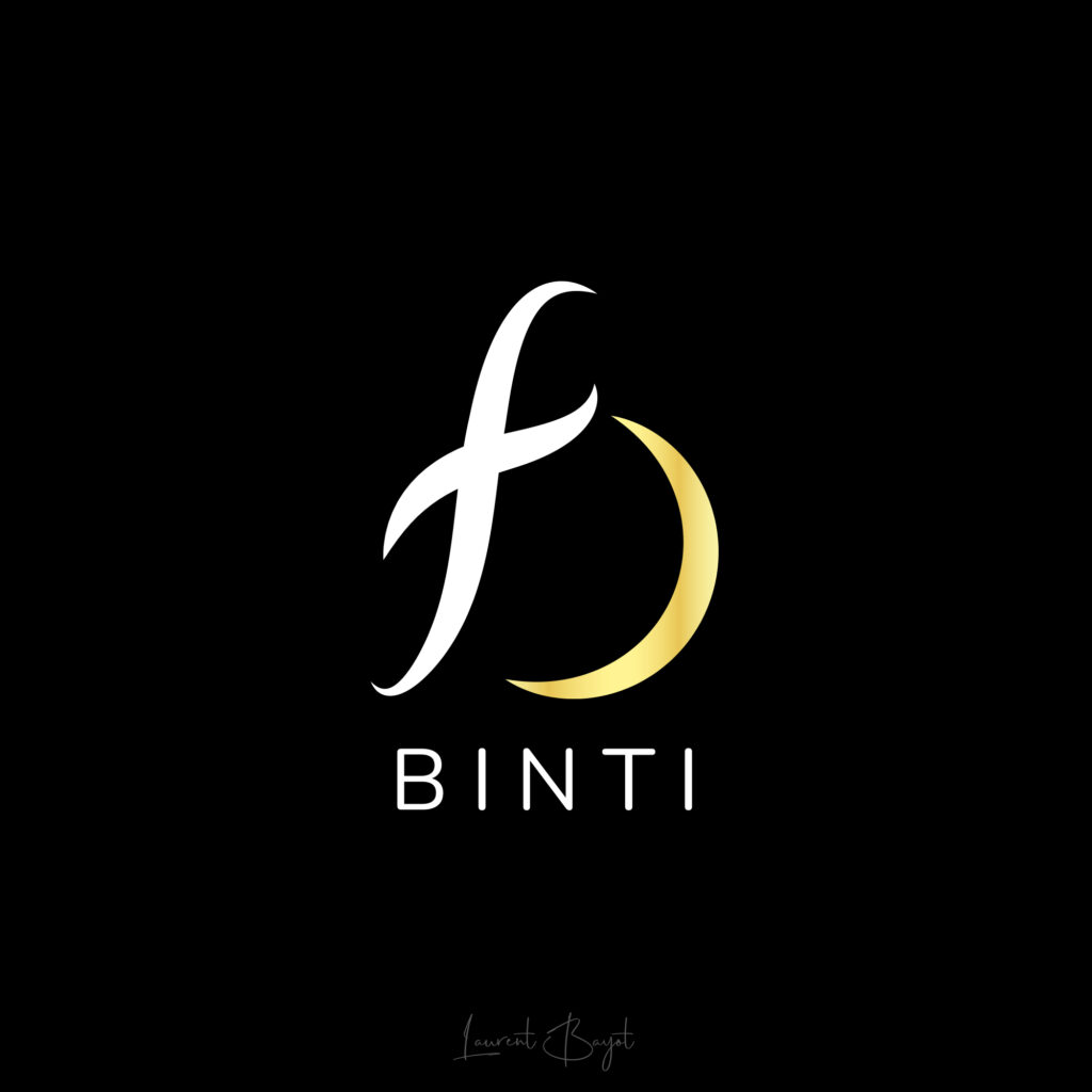 logo luxe or blanc