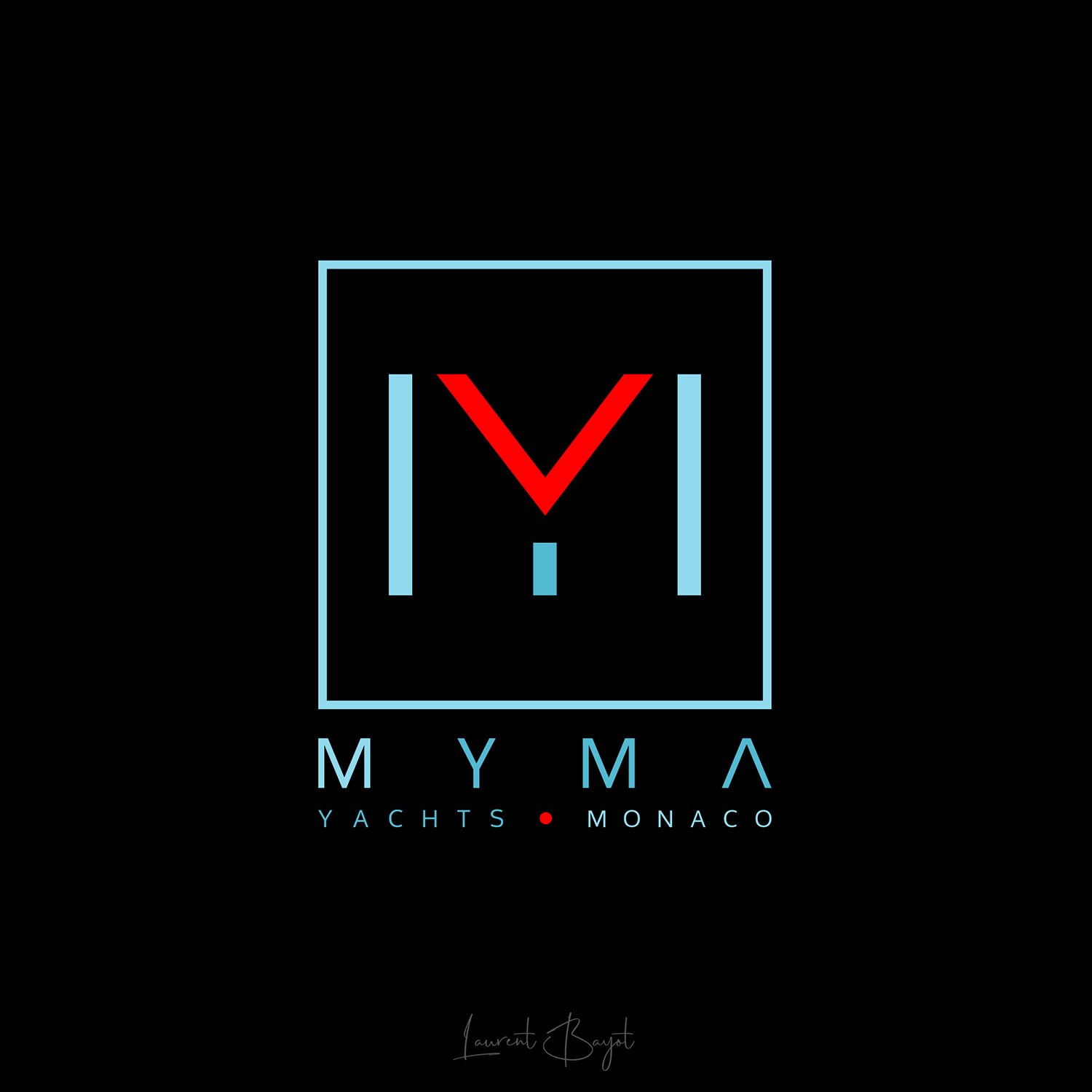logo rouge bleu Monaco
