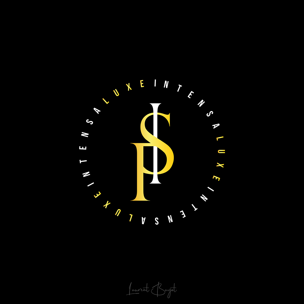 logo luxe or blanc