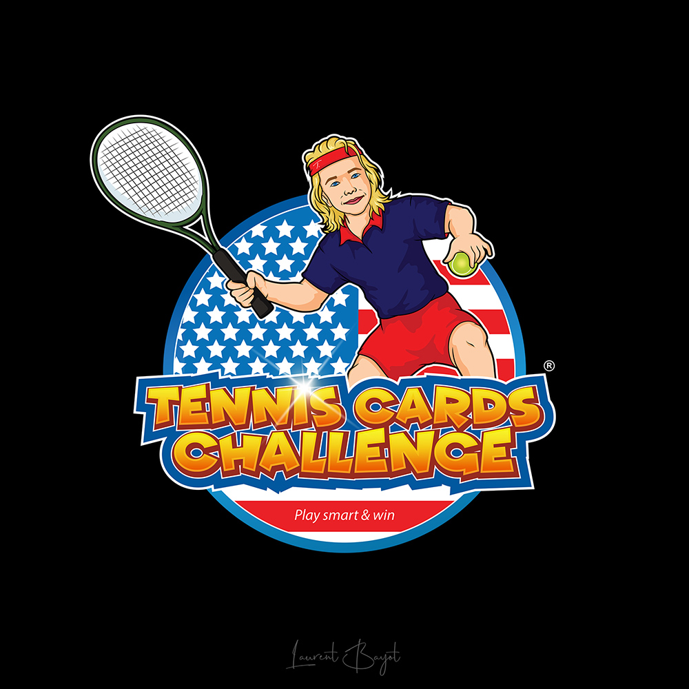 logo cartoon tennis