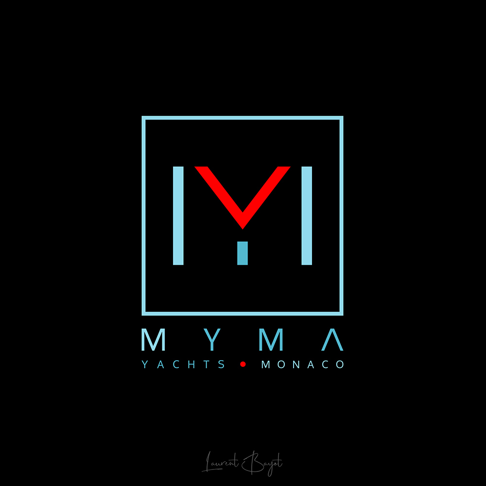 yacht logo bleu rouge